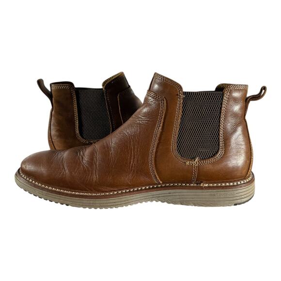 Johnston & Murphy’s Upton Chelsea Mens Boots Brown Size 10 M Leather Boots - Picture 6 of 8